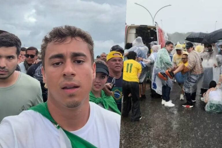 Nikolas fala sobre manifestantes atingidos por raio: “Orando por eles”