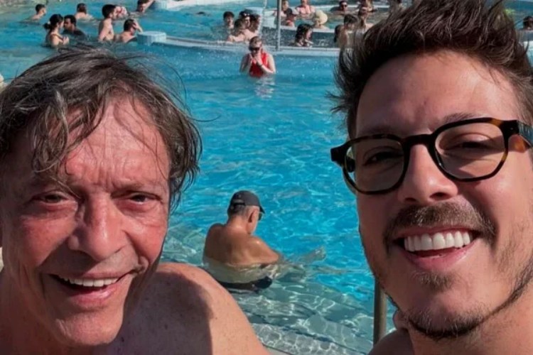 Fábio Porchat e o pai Fábio Porchat e o pai