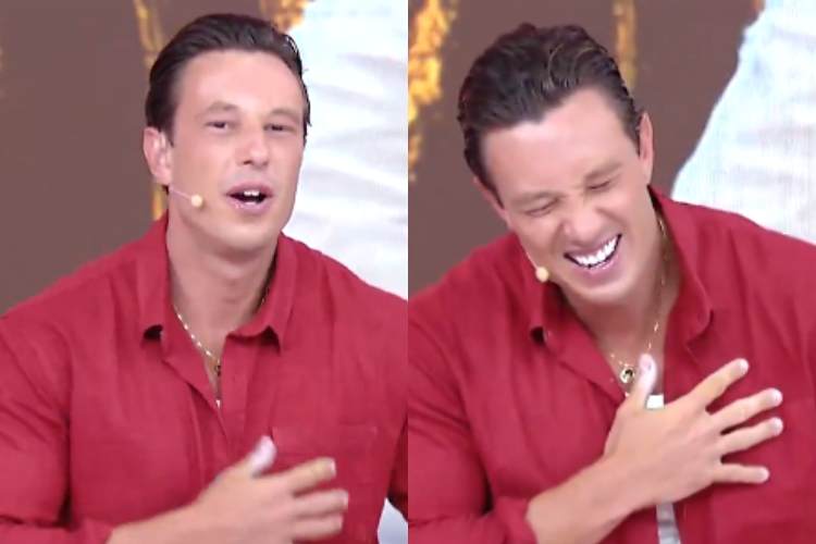 Gabriel Cartolano fica ofegante no Fofocalizando e desabafa: “Meu Deus do céu!”