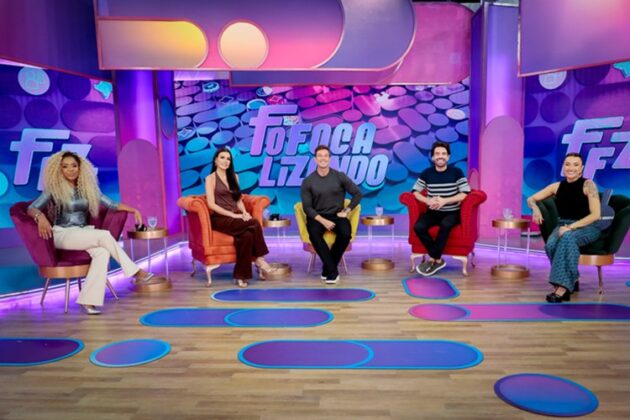 Cari&uacute;cha, Gaby Cabrini, Gabriel Cartolano, Matheus Baldi e Thayse Teixeira (Cr&eacute;ditos: Rog&eacute;rio Pallatta/SBT)