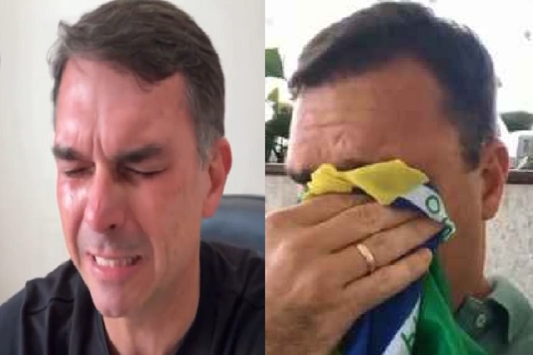 Flávio Bolsonaro faz súplica em vídeo (Foto: Montagem/Redes Sociais)