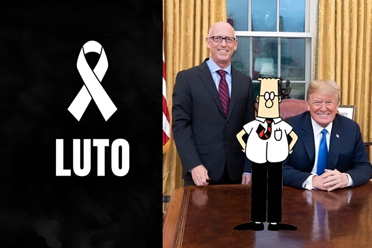 Scott Adams, Trump e Dilbert Scott Adams, Trump e Dilbert (Foto: Reprodução)