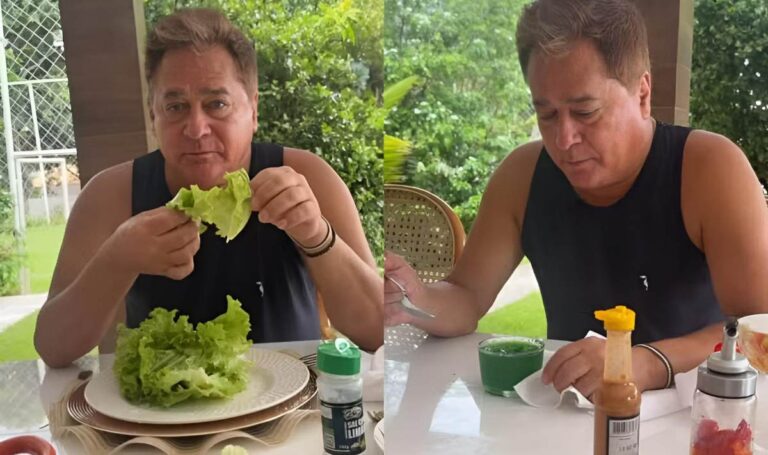 Tentando cuidar da saúde, Leonardo reclama de dieta: “Horrível”