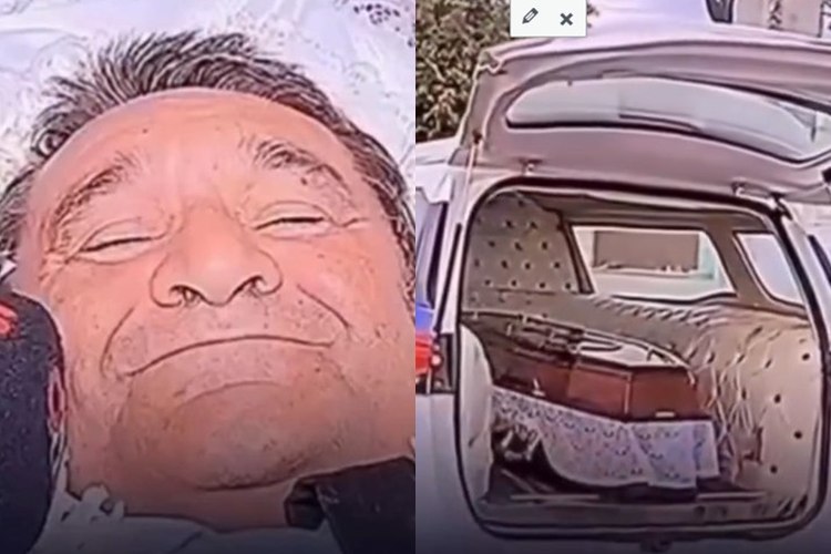 Homem realiza sonho e faz próprio velório ainda em vida