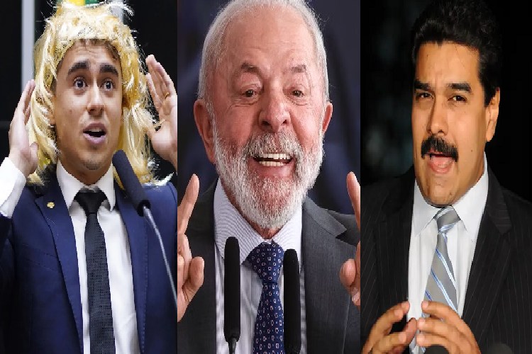 Nikolas Ferreira, Lula e Nicolás Maduro (Foto: Montagem/Agência Brasil) Nikolas Ferreira, Lula e Nicolás Maduro (Foto: Montagem/Agência Brasil)