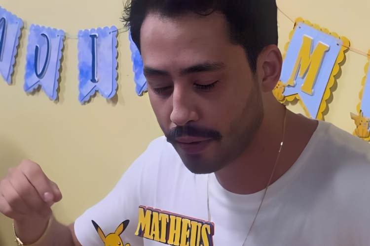 Filho do Leonardo, Matheus Vargas mostra incidente ocorrido em seu aniversário: “Mas está valendo”