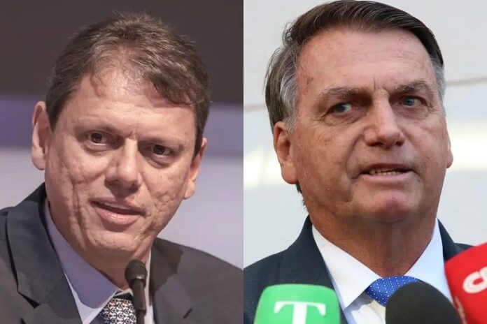 Tarcísio e Jair Bolsonaro (Foto: Montagem/Agência Brasil) Tarcísio e Jair Bolsonaro (Foto: Montagem/Agência Brasil)