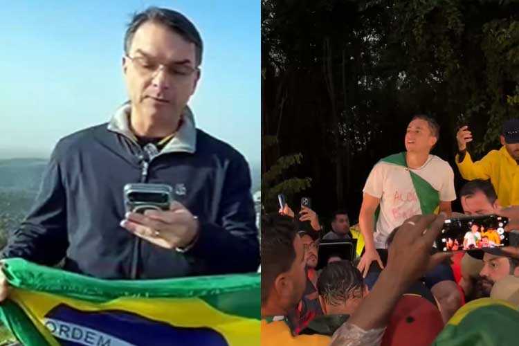 Diretamente de Israel, Flávio Bolsonaro cita caminhada de Nikolas Ferreira e envia recado