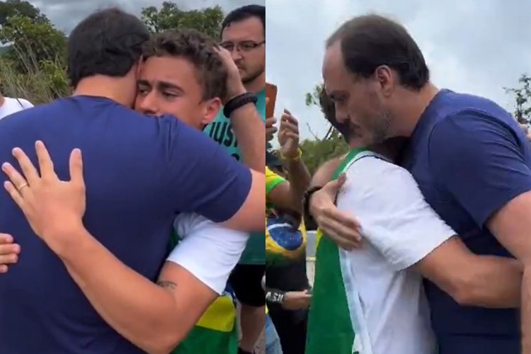 Carlos faz promessa envolvendo Jair Bolsonaro após caminhada ao lado de Nikolas Ferreira