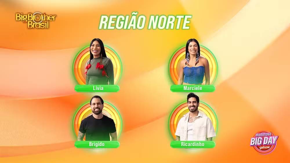 Participantes Casa de Vidro BBB 26 - Região Norte