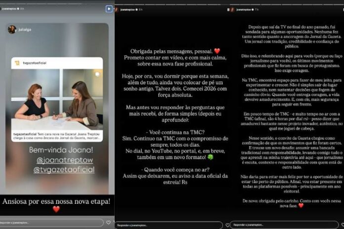 Post da Joana Treptow Post da Joana Treptow (Reprodução: Instagram)