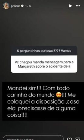 Post da Poliana Post da Poliana (Reprodução: Instagram)
