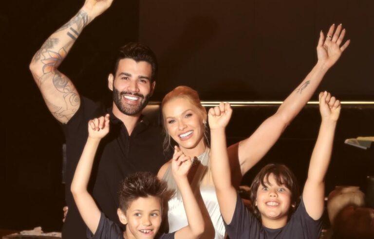 Grávida? Andressa Suita e Gusttavo Lima chamam a atenção em foto