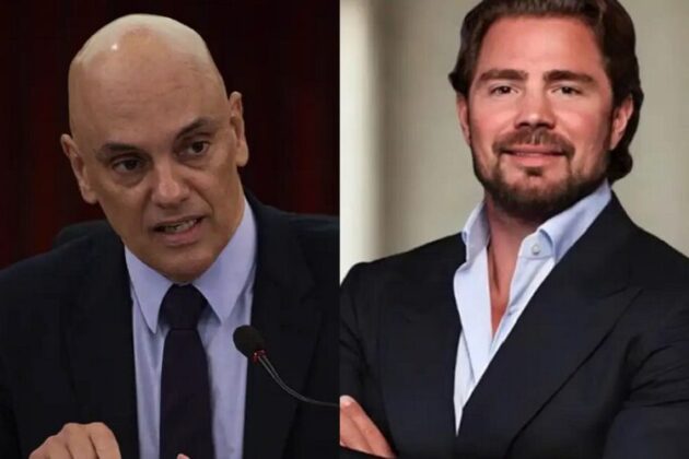 Alexandre de Moraes e Daniel Vorcaro, do Banco Master (Foto: Montagem/Ag&ecirc;ncia Brasil)