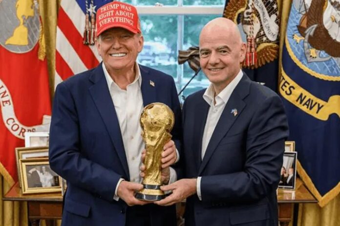 Trump e Gianni Infantino - Foto: Fifa