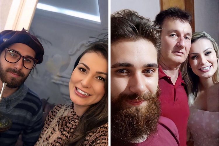 Everton Urach com Andressa Urach e pai Everton Urach com Andressa Urach e pai (Foto: Reprodução)