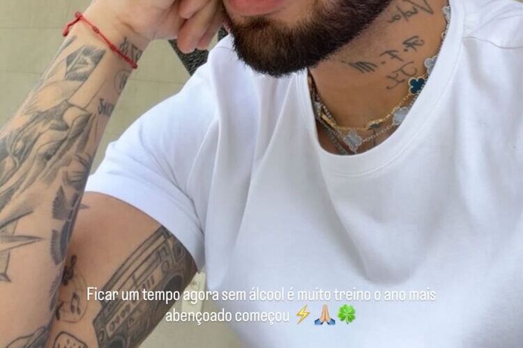 Zé Felipe nos stories (Fonte: Instagram)