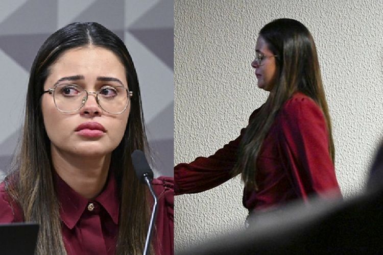 empresária Ingrid Pikinskeni Morais Santos na Comissão Parlamentar Mista de Inquérito (CPMI) do INSS (Carlos Moura/ Agencia Senado)