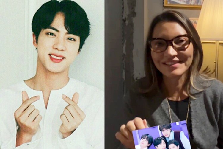 Jin do BTS e Janja Jin do BTS e Janja (Foto: Reprodução)