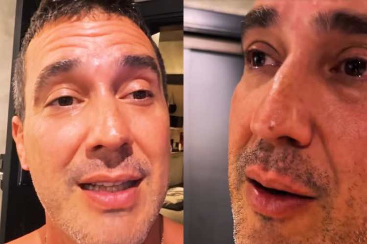 André Marques surge chorando e desabafa: “Ela está no final da vida dela”