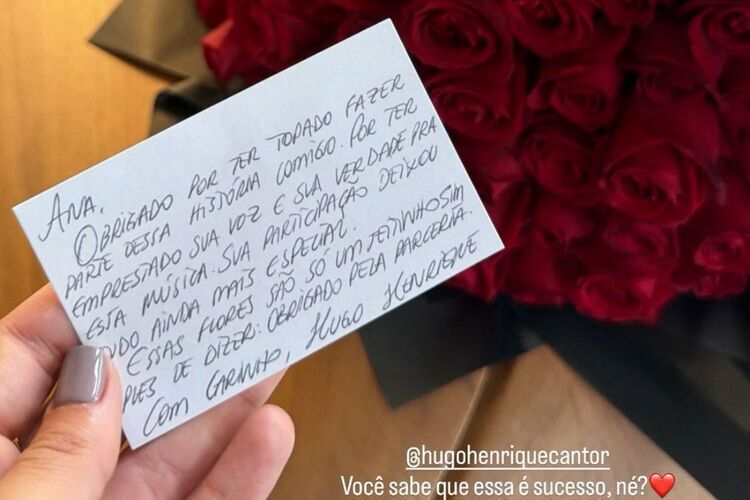 Buquê de Ana Castela (Fonte: Instagram) Buquê de Ana Castela (Fonte: Instagram)