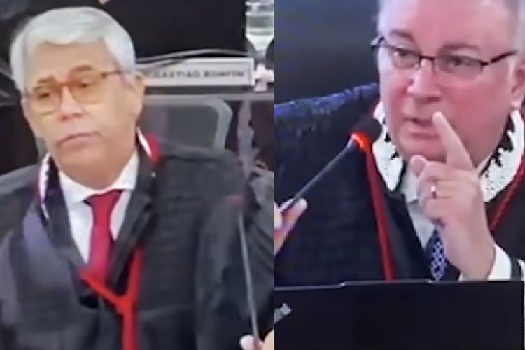 Juízes batem boca (Foto: Reprodução)