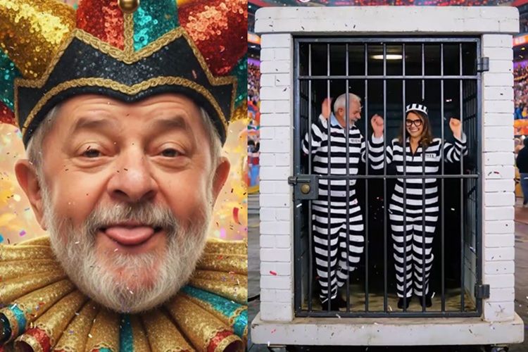 Lula e Janja em vídeo IA do Carnaval Lula e Janja em vídeo IA do Carnaval (Foto: Reprodução)