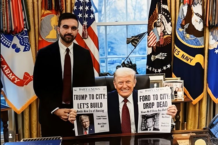 Prefeito de Nova York Zohran Mamdani e Trump Prefeito de Nova York Zohran Mamdani e Trump (Foto: Reprodução)