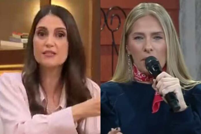 Chris Flores e Adriane Galisteu (Reprodução: Band TV/Record)