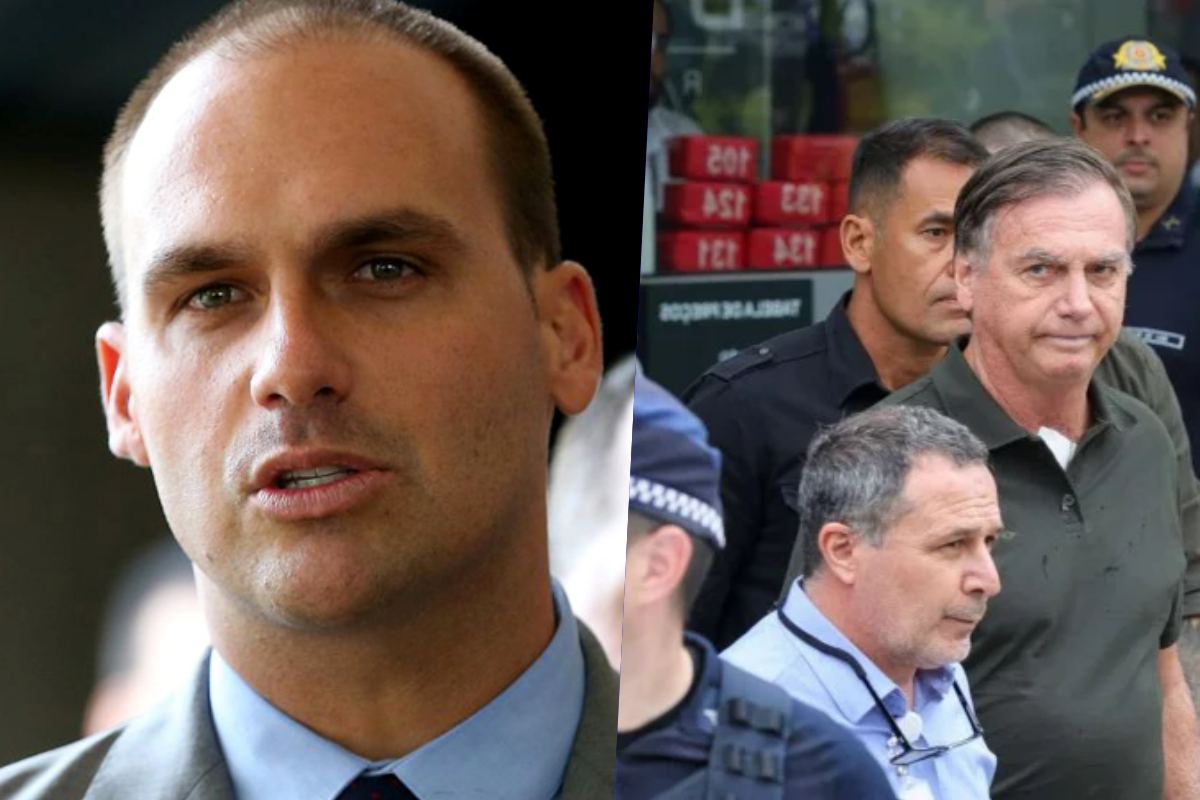 Eduardo e Jair Bolsonaro Eduardo e Jair Bolsonaro