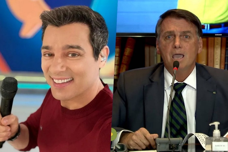 Celso Portiolli e Jair Bolsonaro Celso Portiolli e Jair Bolsonaro