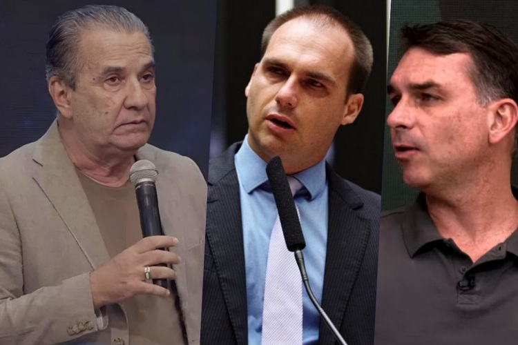 Silas Malafaia, Eduardo e Flávio Bolsonaro
