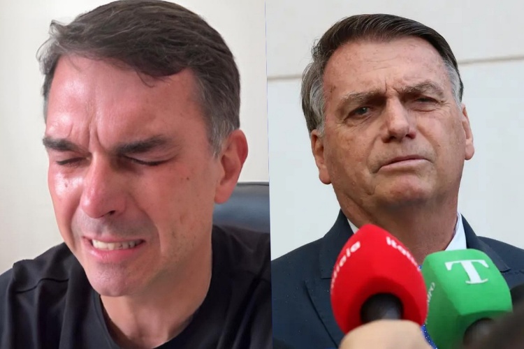 Flávio e Jair Bolsonaro