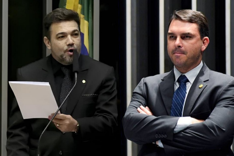 Marcos Feliciano e Flávio Bolsonaro Marcos Feliciano e Flávio Bolsonaro