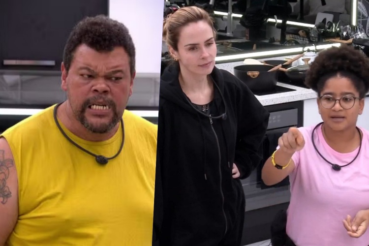 Babu Santana, Ana Paula Renault e Milena Babu Santana, Ana Paula Renault e Milena