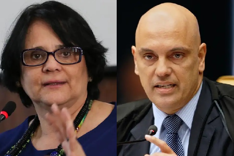 Damares e Alexandre de Moraes (Foto: Montagem/Agência Brasil)