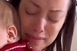 Fabiana Justus chorando (Fonte: Instagram)