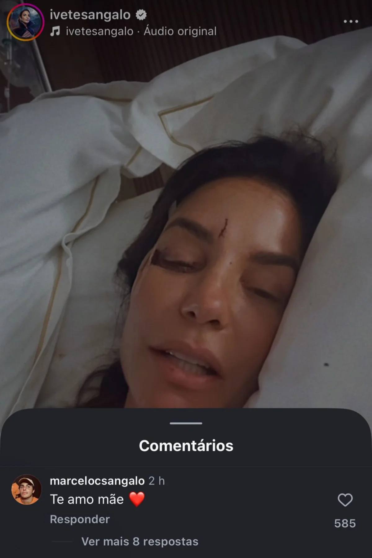 Print recado de Marcelo Sangalo para a mãe, Ivete Print recado de Marcelo Sangalo para a mãe, Ivete