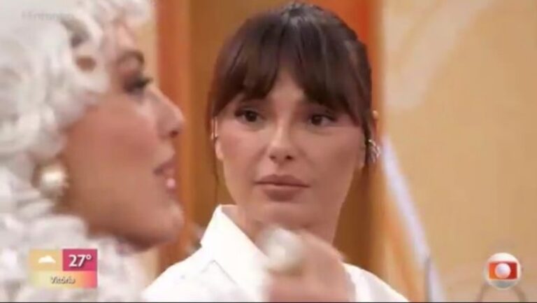 Isis Valverde vira piada nas redes após reação em programa da Globo