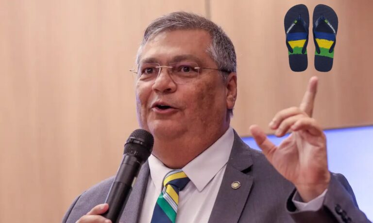 Ministro Flávio Dino cita polêmica das Havaianas: “Eu uso as duas”