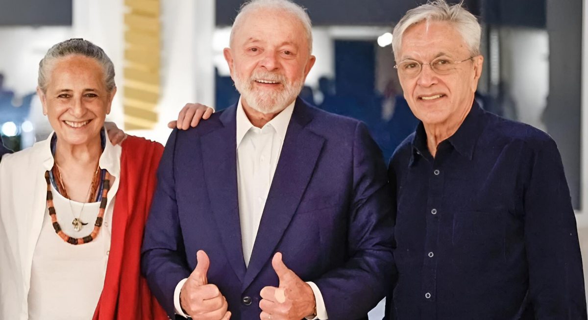 Maria Bethânia, Lula e Caetano Veloso