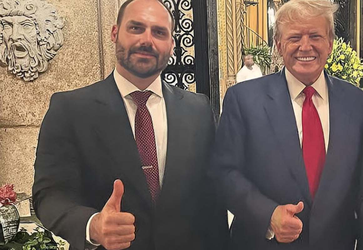 Eduardo Bolsonaro e Donald Trump