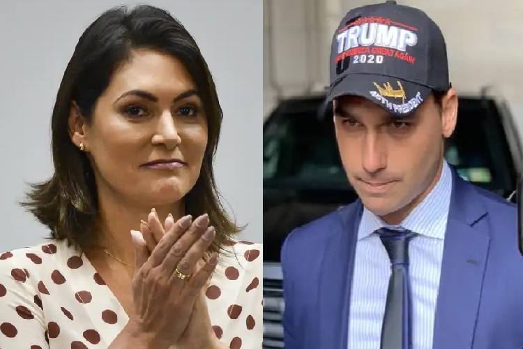 Michelle e Eduardo Michelle e Eduardo Bolsonaro (Foto: Montagem/Agência Brasil)