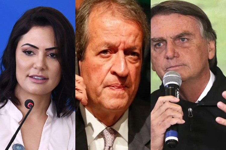 Michelle Bolsonaro, Valdemar Costa, Jair Bolsonaro (Foto: Montagem)