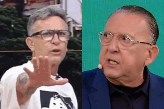 Neto e Galvão Bueno (Reprodução: Band/SBT) Neto e Galvão Bueno (Reprodução: TV Globo)