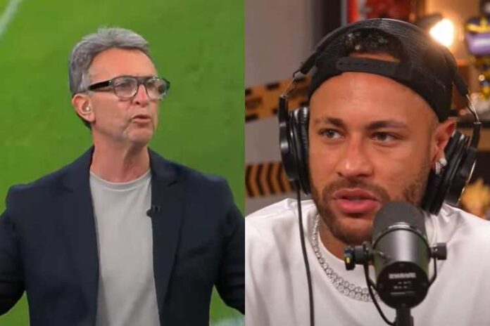 Neto e Neymar (Reprodução: Band TV/Youtube)