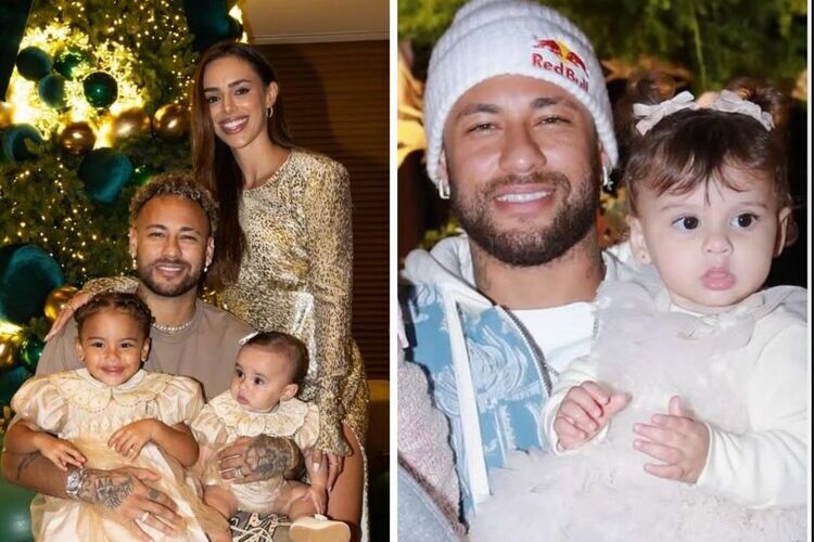 Neymar, Bruna, Mavie e Mel/Neymar e Helena (Fonte: Instagram)