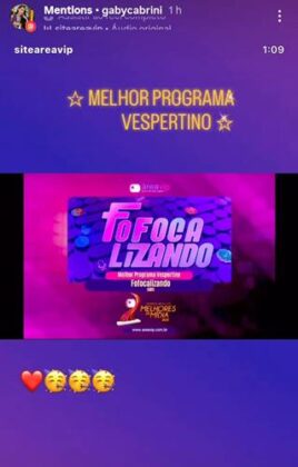 Pr&ecirc;mio &Aacute;rea VIP - Gaby Cabrini