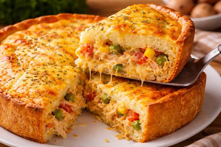 Receita de Torta de Frango de Liquidificador