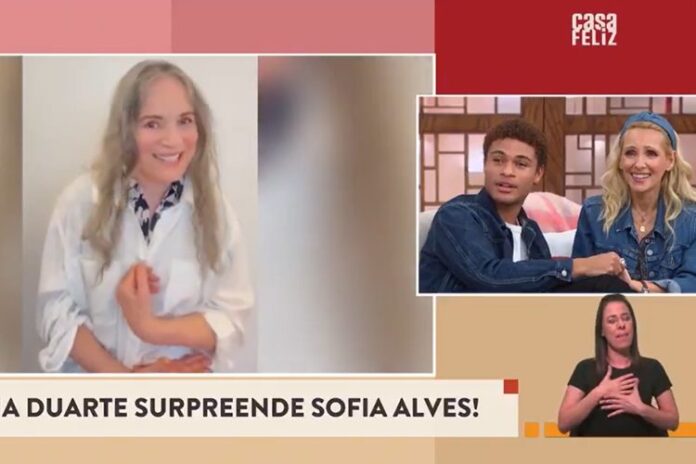 Regina Duarte emociona Sofia Alves